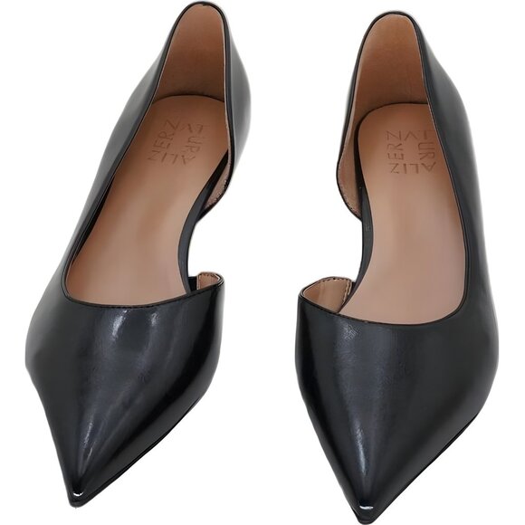 Naturalizer Gallent Pointed Toe Kitten Heel Pumps Black Women US 7W EU 37 - Picture 5 of 6